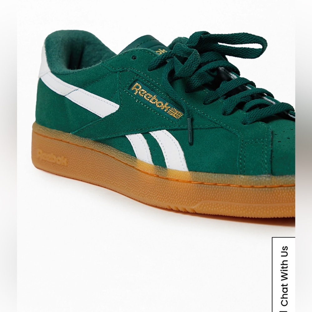 Reebok Green & White Club C UK Grounds Shoes